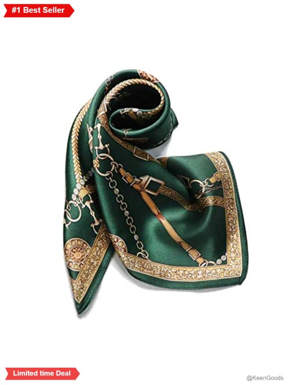 100% Mulberry Silk Scarf -21” Square Neckerchief with Gift Packed